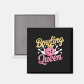 Aimant Bowling Queen Bowler Funny Bowling (Recto/Verso)