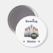 Aimant Bowling Sister Hearts (Recto/Verso)