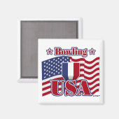 Aimant Bowling USA (Recto/Verso)