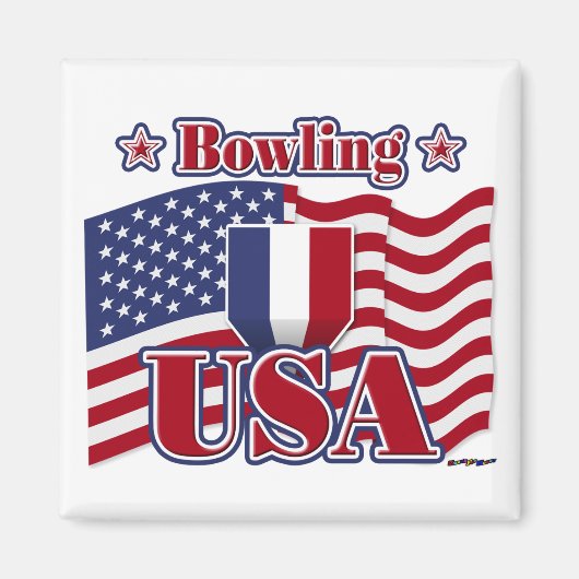Aimant Bowling USA (Devant)