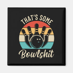 Aimant Bowling vintage c'est un Bowl Retro Team Bowler