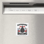 Aimant Boxe Anneau AJOUTER NOM Boxer Gym Speed Sac (In Situ (Lave-vaisselle))