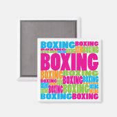Aimant Boxe colorée (Recto/Verso)