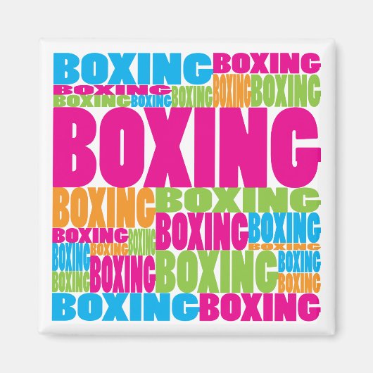 Aimant Boxe colorée (Devant)