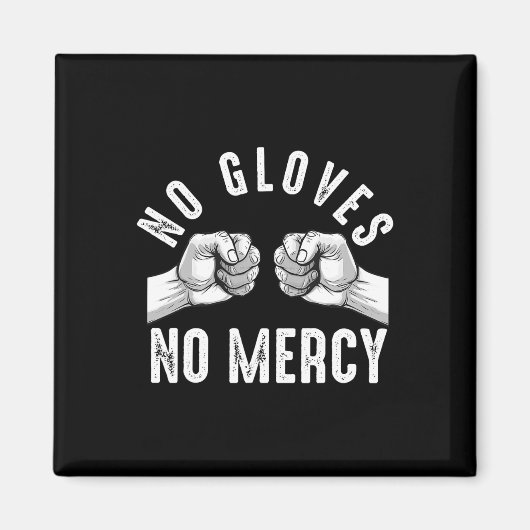 Aimant Boxe de Knuckle nu Hommes Poing Combattre Knuckle (Devant)