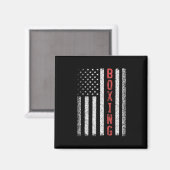 Aimant Boxe drapeau américain 4 juillet Cool Boxer Novelt (Recto/Verso)