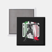 Aimant Boxe , Drapeau Mexicain (Recto/Verso)