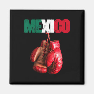 Aimant Boxe drôle - I Love Boxing Mexique