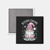 Aimant Boxe Gnome Fun Noël Fun (Recto/Verso)