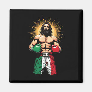 Aimant Boxe mexicaine - shorts de boxe Jésus Christ Mex