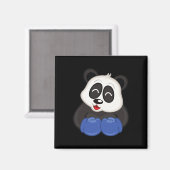Aimant Boxe - Ours Panda (Recto/Verso)