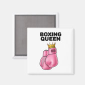 Aimant Boxe Queen Femen Boxing Girls Boxer Boxer 1 (Recto/Verso)