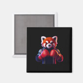 Aimant Boxe Red Panda Boxer Kickboxer Mixed martial art C (Recto/Verso)