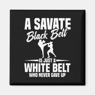 Aimant Boxe Savate Arts Martiaux Ceinture Noire Kickboxin