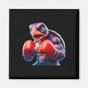 Aimant Boxe Tortoise Boxer Kickboxer Mixed martial art Fi