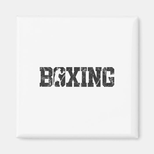 Aimant Boxe Vintage Boxe 5 (Devant)