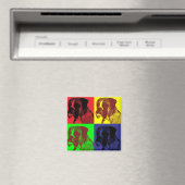 Aimant Boxer Chien Pop Style Art (In Situ (Lave-vaisselle))