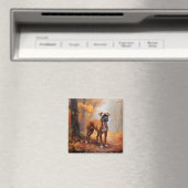 Aimant Boxer en automne Feuilles automne Inspire (In Situ (Lave-vaisselle))