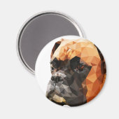 Aimant Boxer Low Poly Art (Recto/Verso)