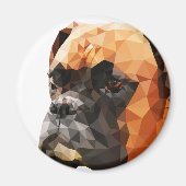 Aimant Boxer Low Poly Art (Devant)