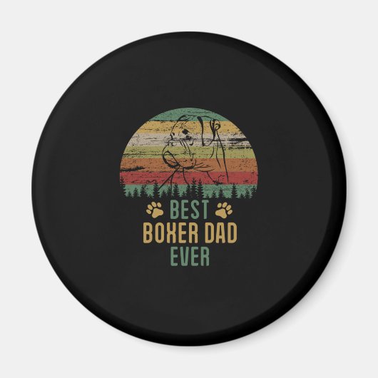 Aimant Boxer papa (Devant)