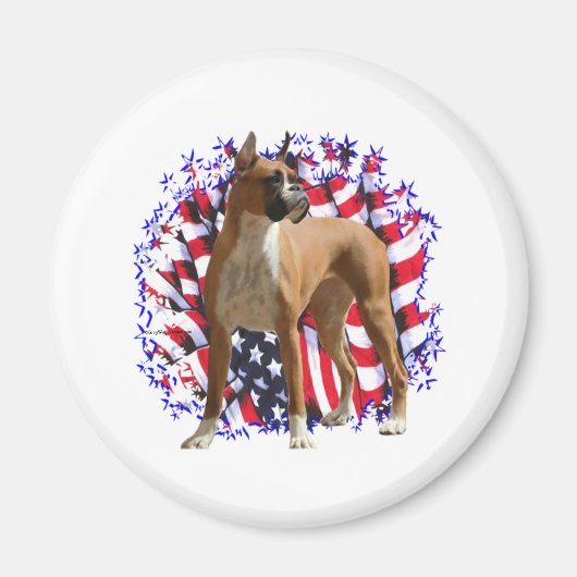Aimant Boxer Patriot (Devant)