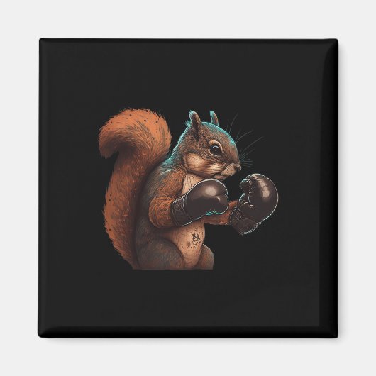 Aimant Boxer Squirrel Boxer Gants Boxer Kickboxing Mixed  (Devant)