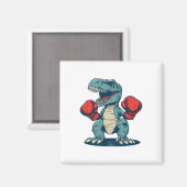 Aimant Boxeur Dinosaure Boxe Dinosaure Kickboxing T-rex B (Recto/Verso)
