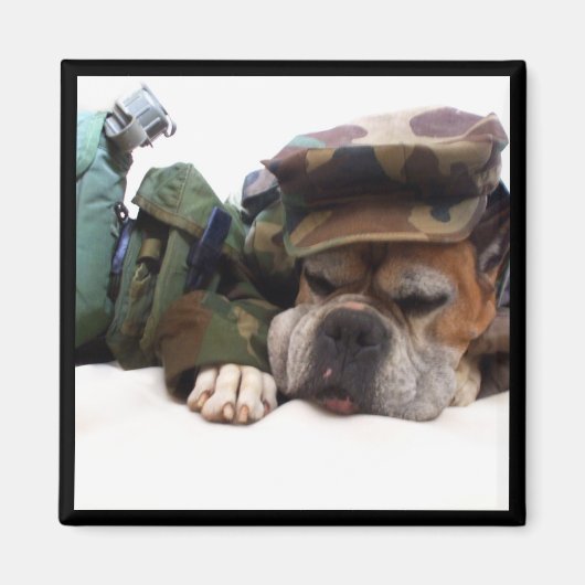 aimant boxeur militaire (Devant)