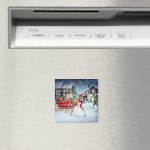 Aimant Boxeur Saison des Fêtes de Noël (In Situ (Lave-vaisselle))