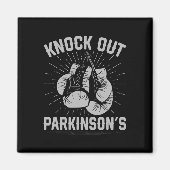 Aimant Boxing Kickboxing Fighter Knock Out Parkinsons  (Devant)