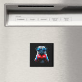 Aimant Boxing Pug Chien Kickboxing Cool (In Situ (Lave-vaisselle))