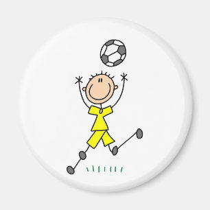 Aimant Boy Yellow Soccer Uniform