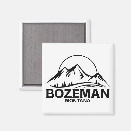 Aimant Bozeman, Montana (Recto/Verso)