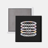 Aimant Bracelets de retour à l'école Premier jour d'école (Recto/Verso)