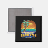 Aimant Bradenton Florida Vintage Souvenir déshabillé (Recto/Verso)