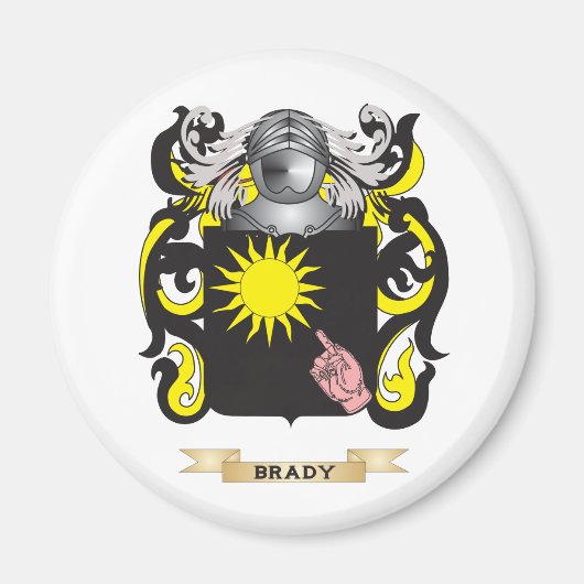 Aimant Brady Coat of Arms (Family Crest) (Devant)