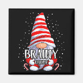 Aimant Brainy Gnome Christmas Pajamas Matching Family Gro (Devant)