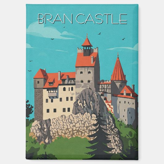 Aimant Bran Castle Romania Moderne (Recto)