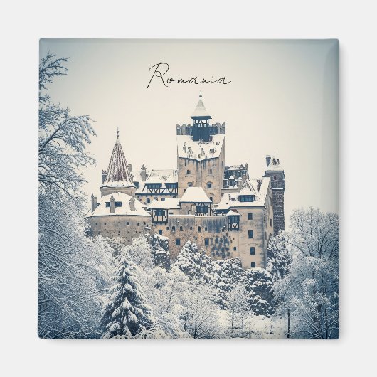 Aimant Bran Castle Romania Winter (Devant)