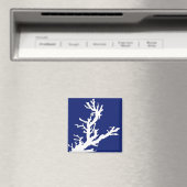 Aimant Branche corail - bleu marine et blanc (In Situ (Lave-vaisselle))