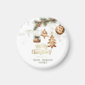 Aimant Branche d'arbre, Ornements, Étoiles (Devant)