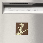 Aimant Branche de corail - cacao brun et beige (In Situ (Lave-vaisselle))