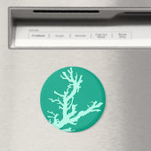 Aimant Branche de corail - vert turquoise et marin (In Situ (Lave-vaisselle))