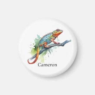 Aimant Branche de Couleurs : Art Caméléon, personnalisé