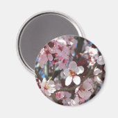 Aimant Branche de fleurs roses Printemps Floral (Recto/Verso)