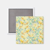 Aimant Branche de Golden Wattle (Recto/Verso)