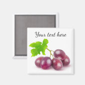 Aimant Branche de raisins rouges (Recto/Verso)