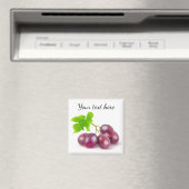 Aimant Branche de raisins rouges (In Situ (Lave-vaisselle))
