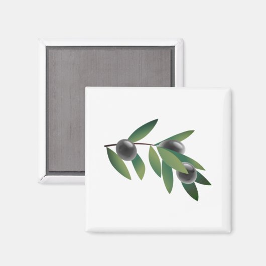 Aimant Branche d'olive (Recto/Verso)